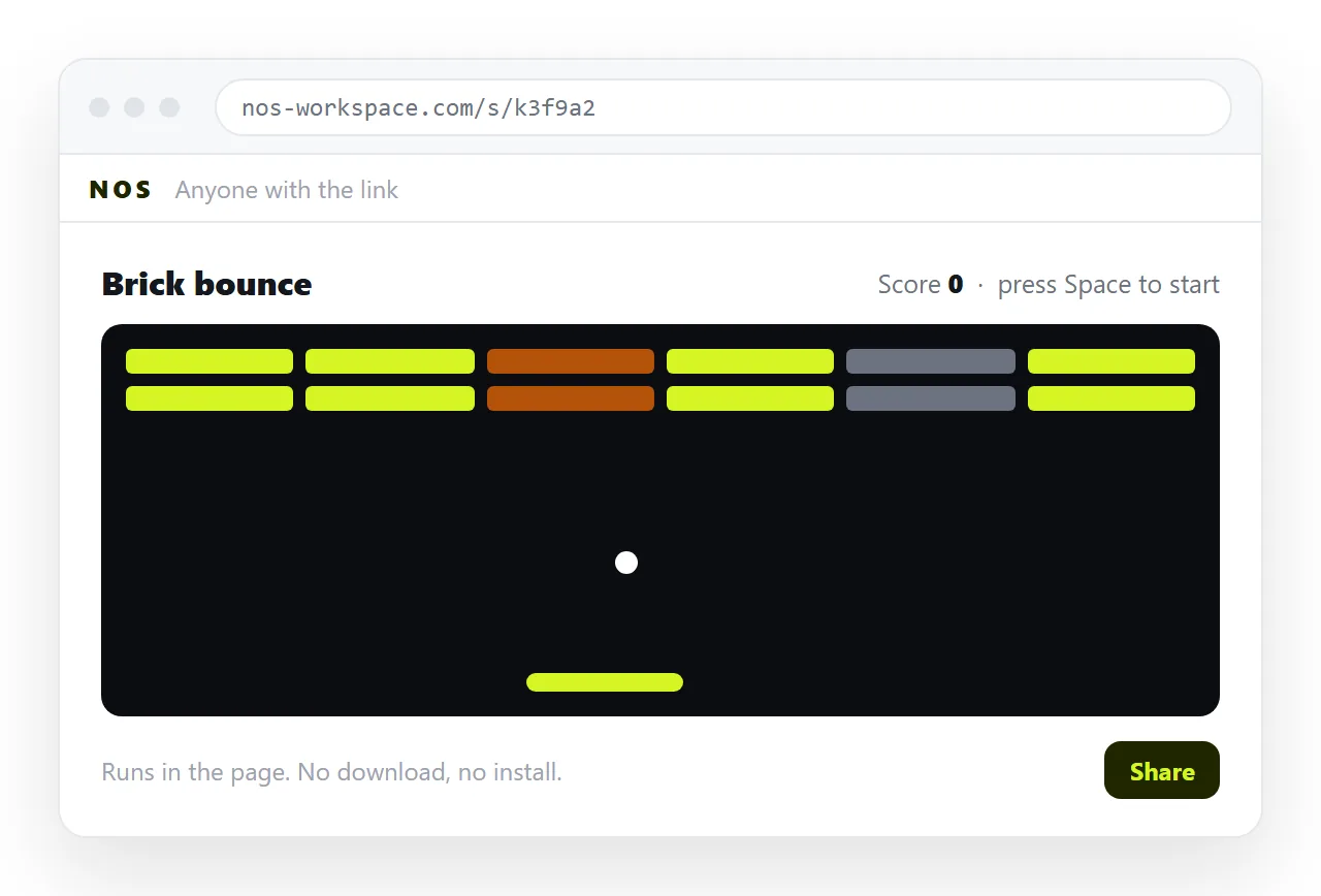 The game file pasted into a NOS document, running as a page of its own.