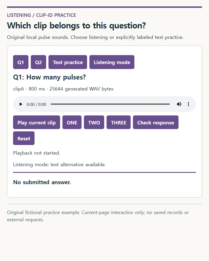 Which clip belongs to this question?
