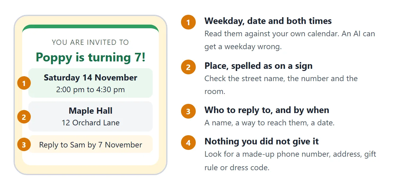 Four things to read on the preview before you send it.