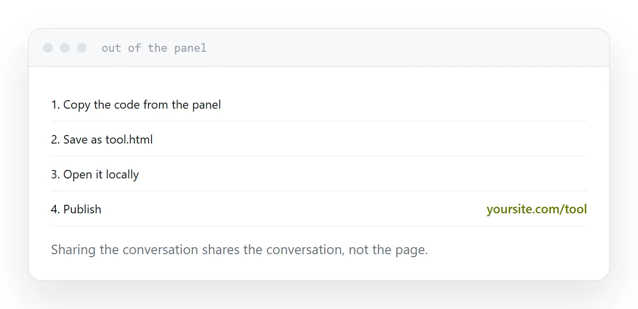 A preview panel beside the saved file and the address it becomes.