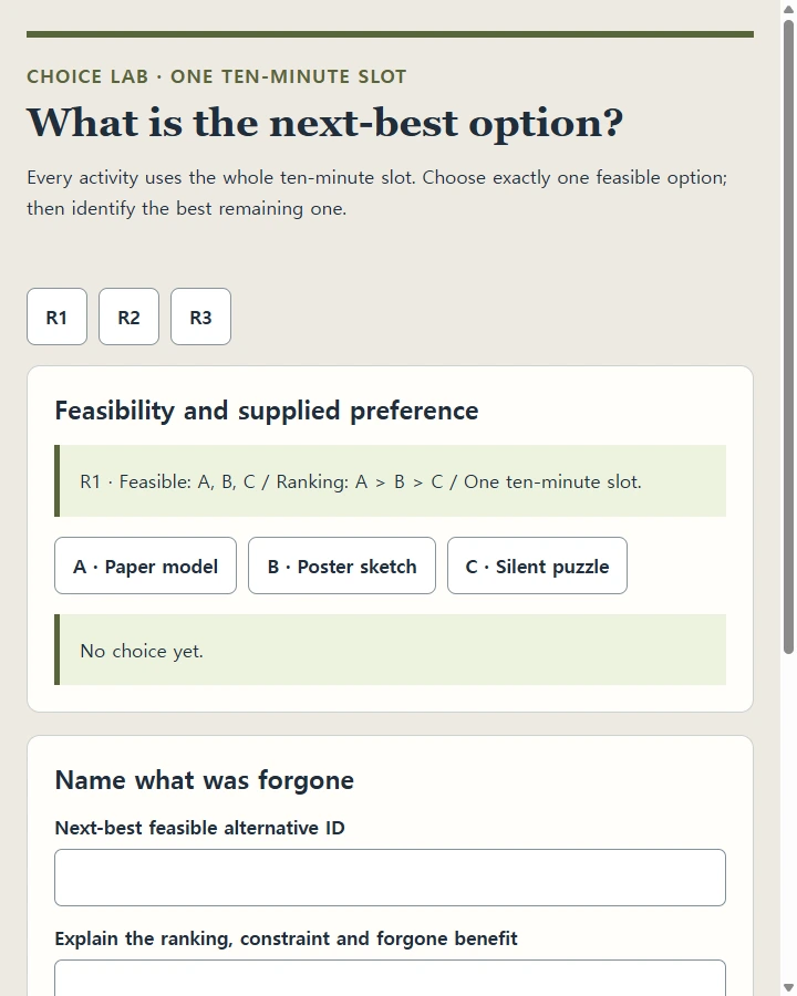 What is the next-best option?