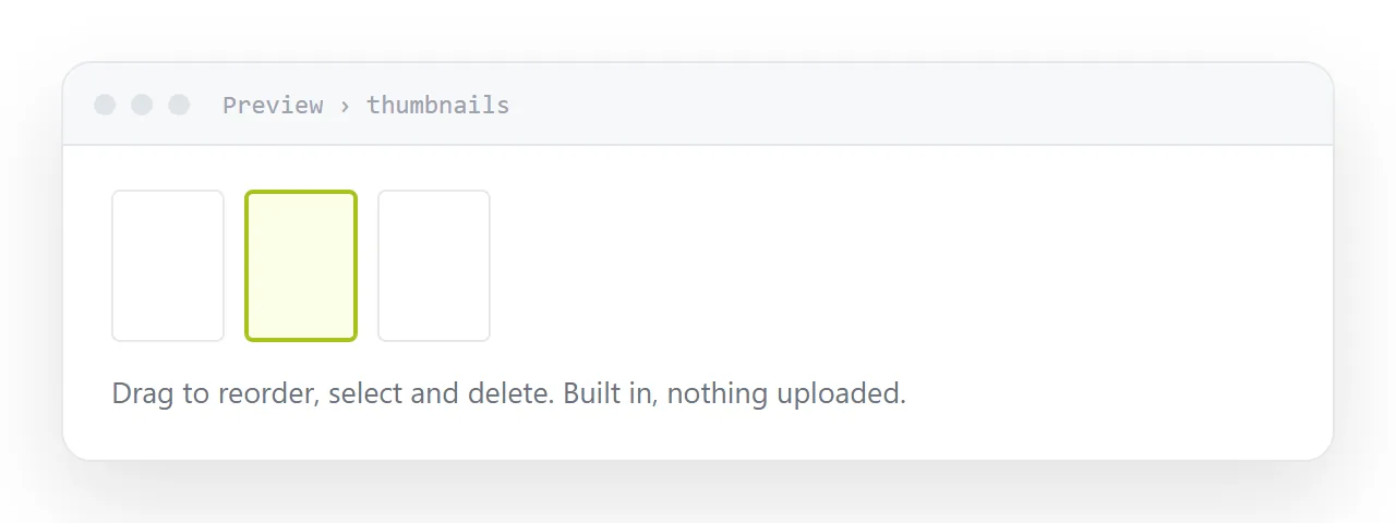 Pages being reordered in a built-in document viewer.