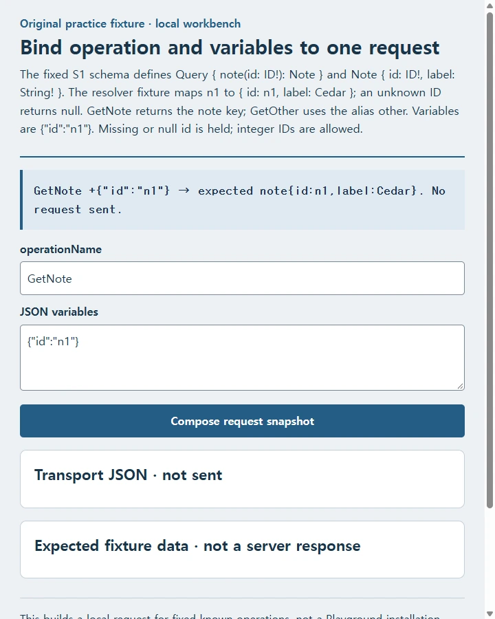 GraphQL Playground HTML: Bind the Result to the Query You Sent