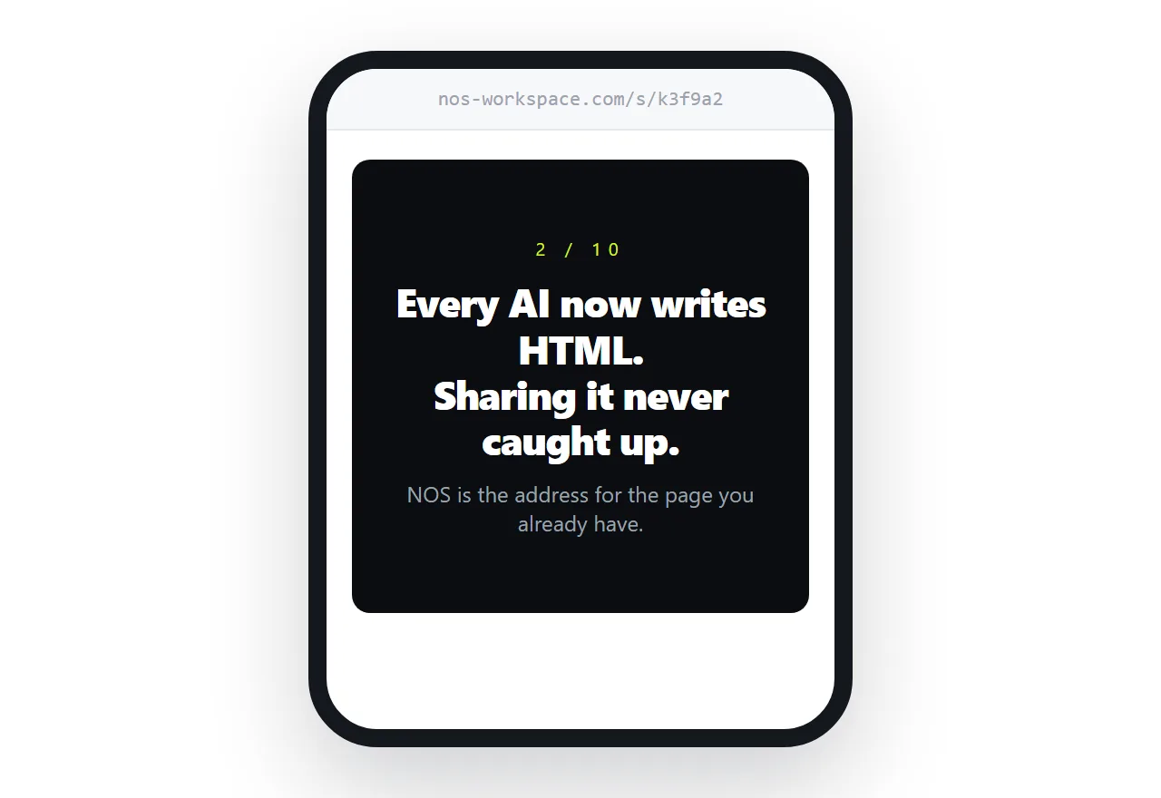 The forwarded reader is on a phone. Each slide is a screen; the reading order is top to bottom.