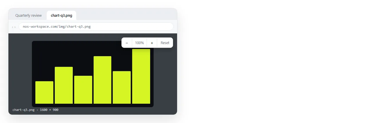 A thumbnail opened as a full image in its own tab, with the browser zoom controls available.