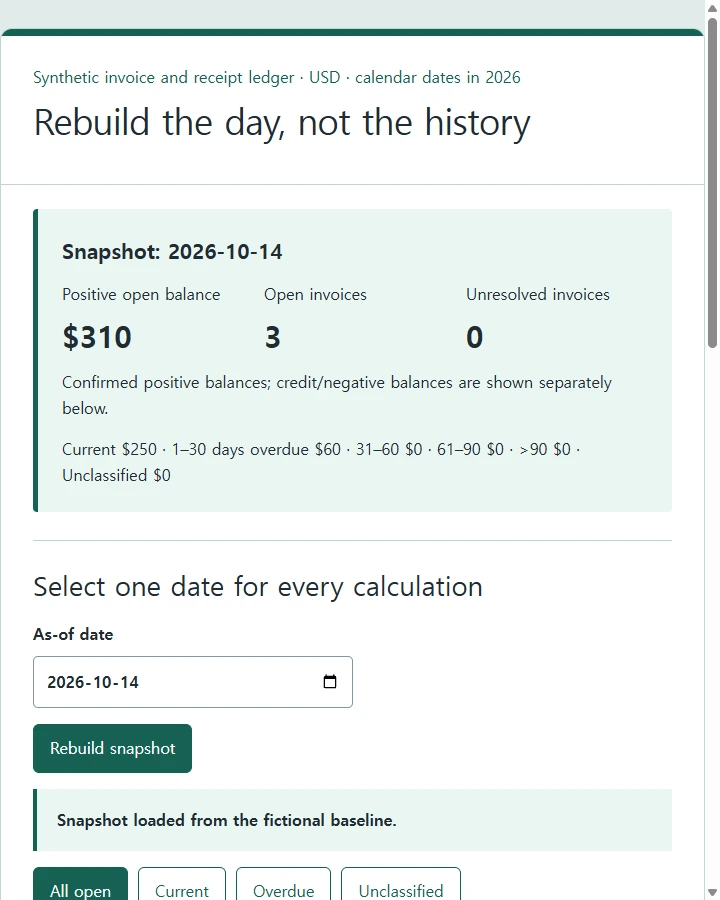 Rebuild the day, not the history