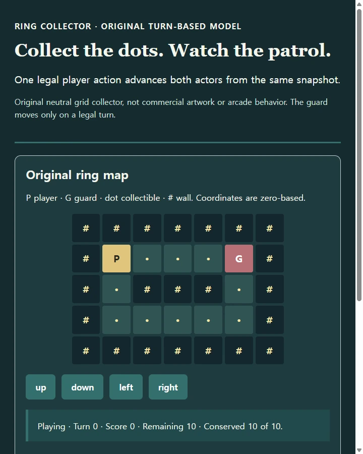 JavaScript Pacman Code: Check Contact Before Collecting