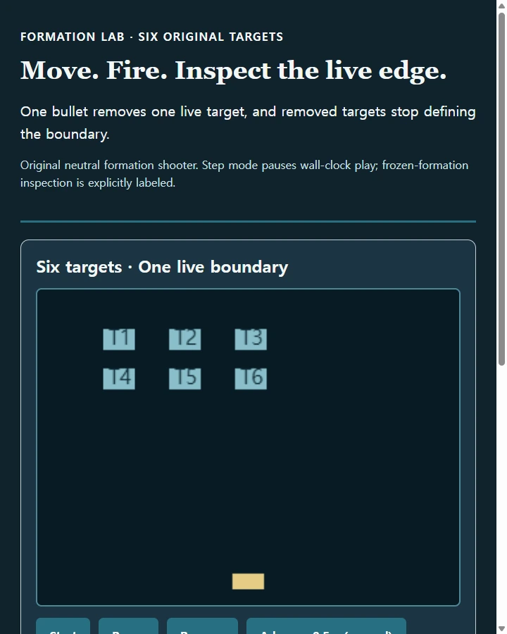 JavaScript Space Invaders: Derive the Edge from Live Targets