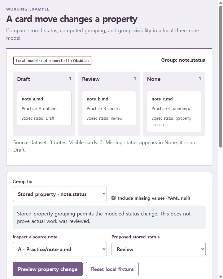 A card move changes a property