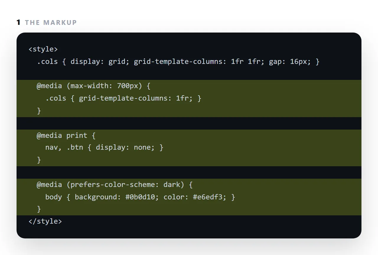 The markup. The highlighted line is the part this term is about.