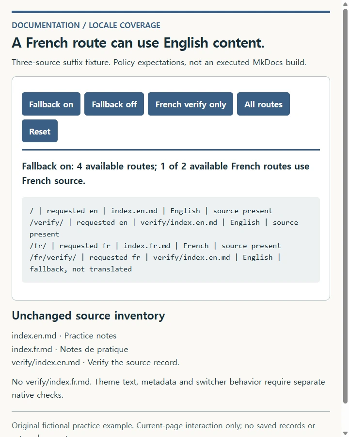 A French route can use English content.