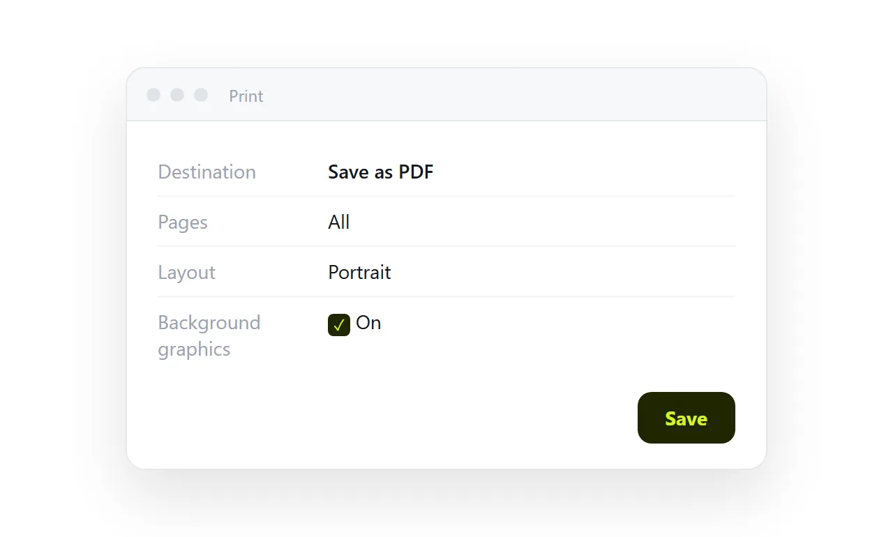 Provide both from one source: the page is the master, the PDF is exported when a portal asks.