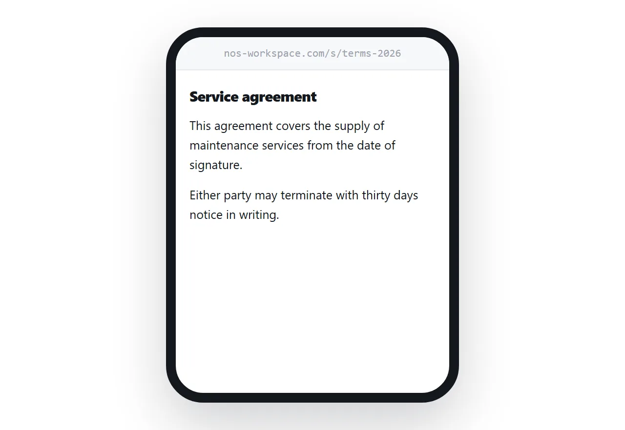 A PDF opened from a link on a phone, filling the screen with no download step.