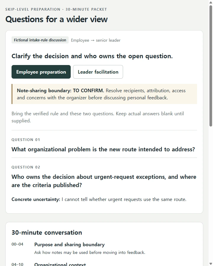 Questions for a wider view