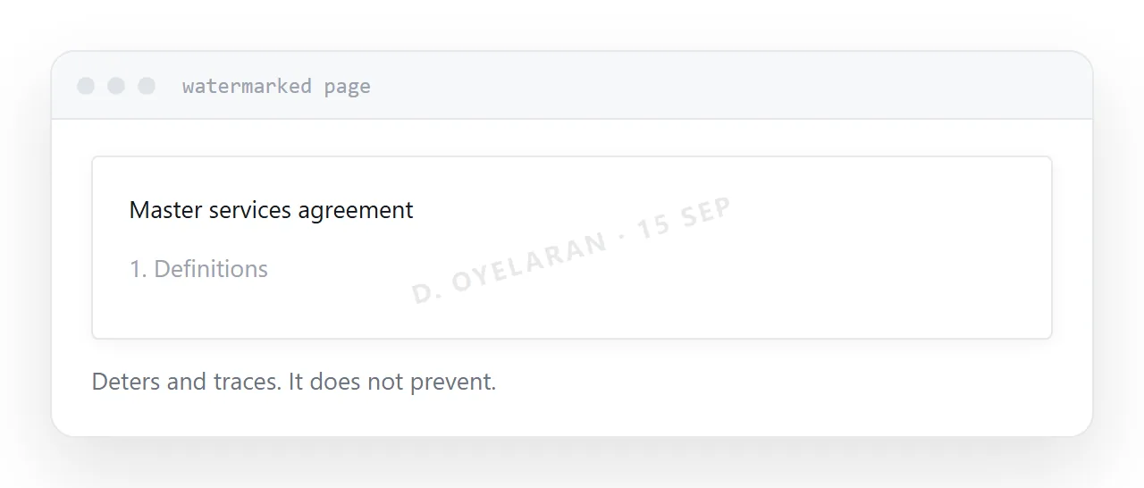 A document page with the viewer's name watermarked across it.
