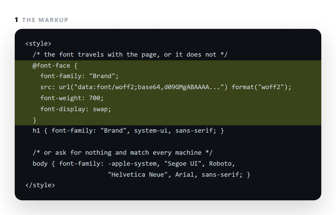 The markup. The highlighted line is the part this term is about.